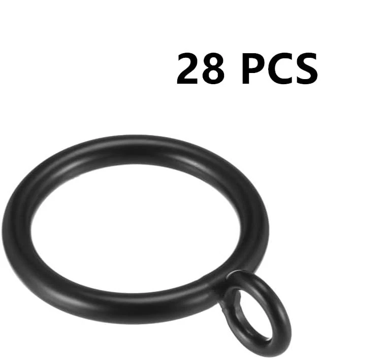 HD6038Q Paquete de 28 Anillos de Cortina para Cortinas, Anillos de Ojales, Diámetro Interior de 1,5 Pulgadas... Foto 3 de 4