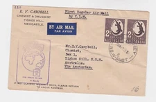 australia 1951 air mial by K.L.M cover to NSW     o2233