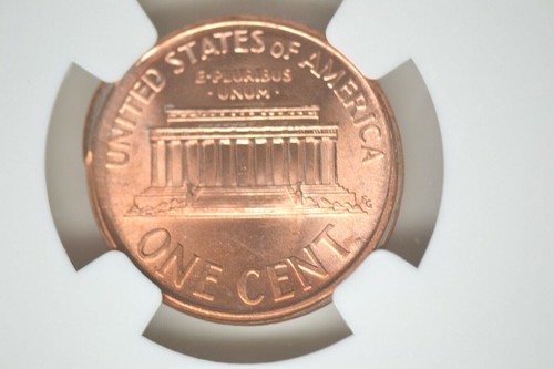 1999 Lincoln Cent- Broad Struck With Obverse Indent- NGC MS-66 RD - Picture 7 of 7