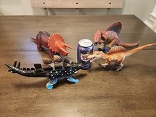 Vintage Ankyo Dinosaur Toy Lot Of Four 4. Large Dinosaurs