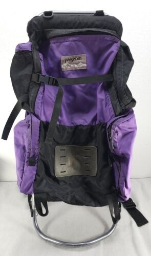 JanSport Mesh Net Backpack Bag Purple Book Beach School Swim See Through |  eBay