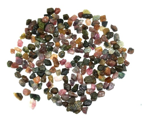Lote de 500 quilates piedra preciosa áspera faceta natural bicolor turmalina sin tratar de Mozambique - Imagen 7 de 9