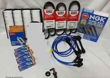  NGK Wire Set-Spark Plugs-Belts-Air-Kit FOR 94-98 Toyota T100 3.4L V6