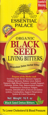 Essential Palace Organic Black Seed Living Bitters - 16 oz.