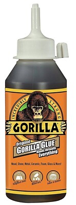 Original Gorilla Glue Waterproof Polyurethane Glue 8oz All-Purpose