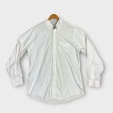 Brooks Brothers Regent Button Up Shirt Long Sleeve Mens 16.5 35 White Supima