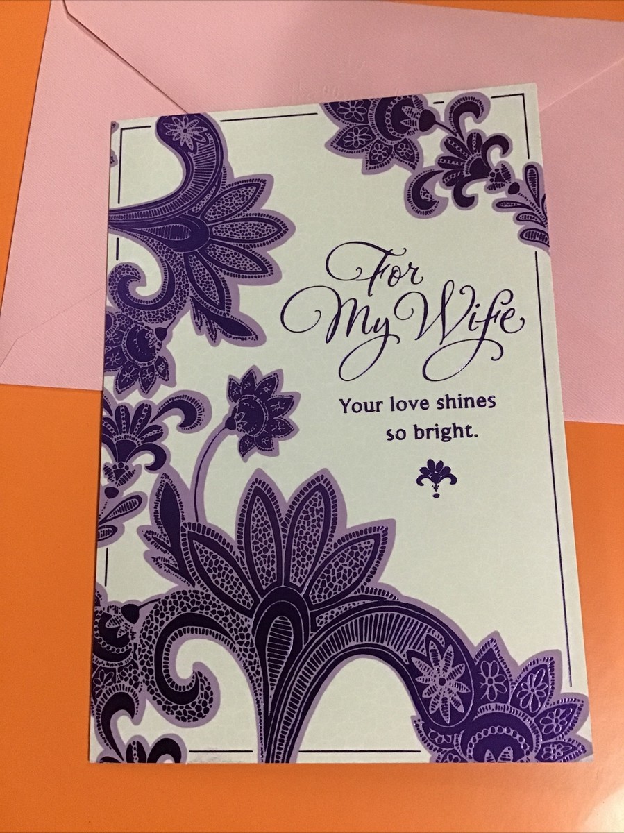 Happy Mother's Day - For My Wife “I Love You” 5”x7” Hallmark