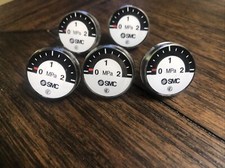 SMC Pressure Gauge 0--2 MPa -- G27-20R1 -- (Lot of 5) NEW