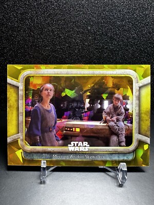 2024 Topps Star Wars Chrome Sapphire Gold /50 #32 Meeting Anakin Skywalker