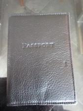 Mark and Graham Passport case black leather photo shoot sample 