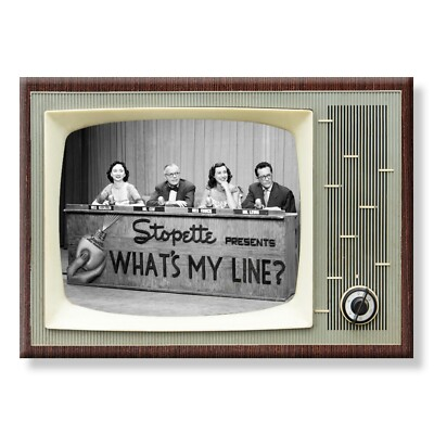 #ad #ad WHAT#x27;S MY LINE? Classic TV 3.5 inches x 2.5 inches Steel Cased FRIDGE MAGNET $9.99