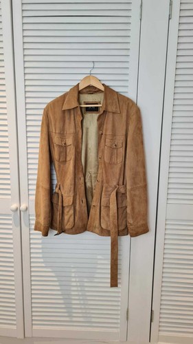 men suede jacket medium | eBay