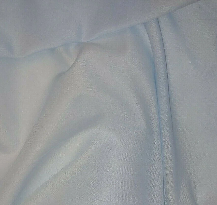 Light Blue BATISTE Cotton Poly Fabric SMOCKING Lining SHEERS .75 Yards - Image 2 of 2