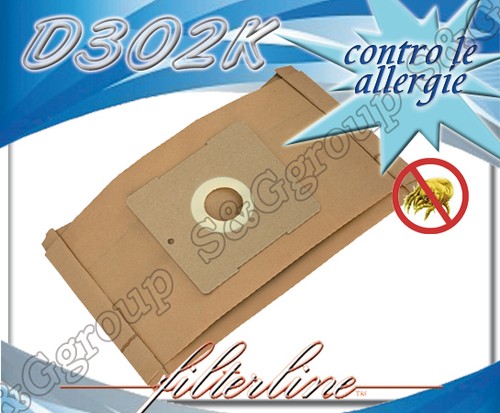 5 sacchetti per De Longhi Super Tutto in microfibra filtro
