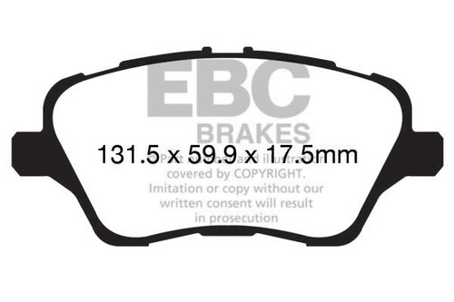 EBC Front Discs & Yellowstuff Pads for Ford Fiesta Mk7 1.6 EcoBoost ST180 ST200 - Picture 2 of 2