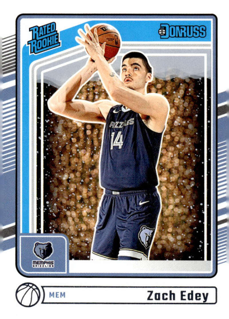 Zach Edey RC 2024-25 Donruss Winter #239 ROOKIE NBA Grizzlies ID:131063