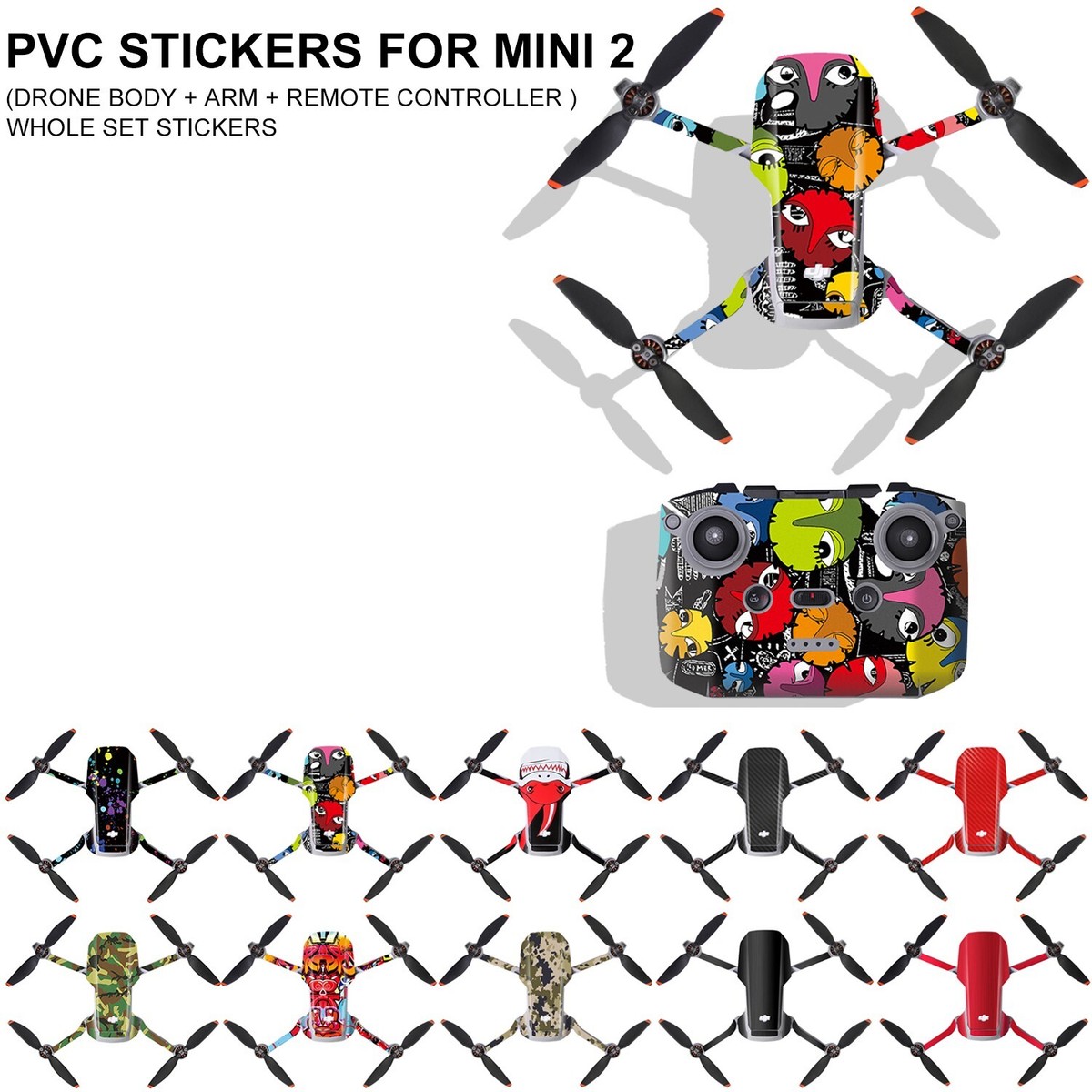 Waterproof PVC Stickers Decal Skin Protective Film For DJI MAVIC