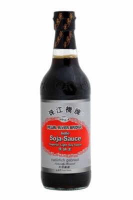 2er Pack - PEARL RIVER BRIDGE Helle Sojasauce Superior (2x500ml) Light Soy Sauce