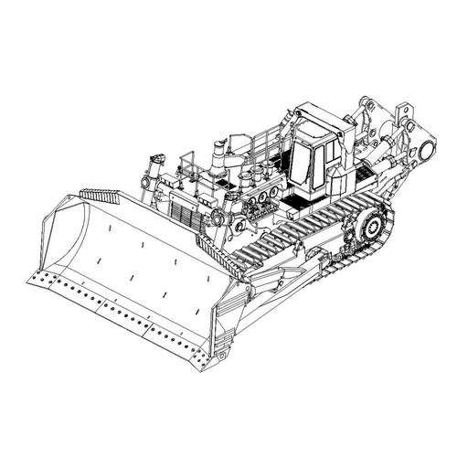 JDMODEL 1/14 RC Bulldozer 575 Huge Dozer Schwere Maschine Modell X14Radio Licht - Picture 23 of 24