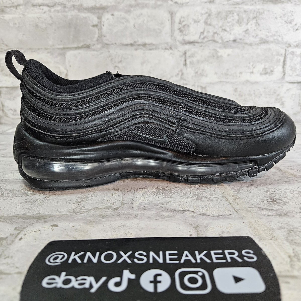 Nike Air Max 97 Triple Black Smoke Grey Sneaker DH8016-002 Women's