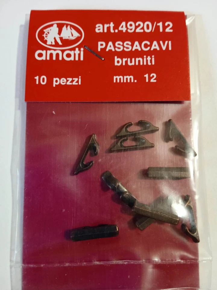 AMATI 4920/12 Chaumards brunis 12mm Modélisme Naval Bateau accastillage maquette