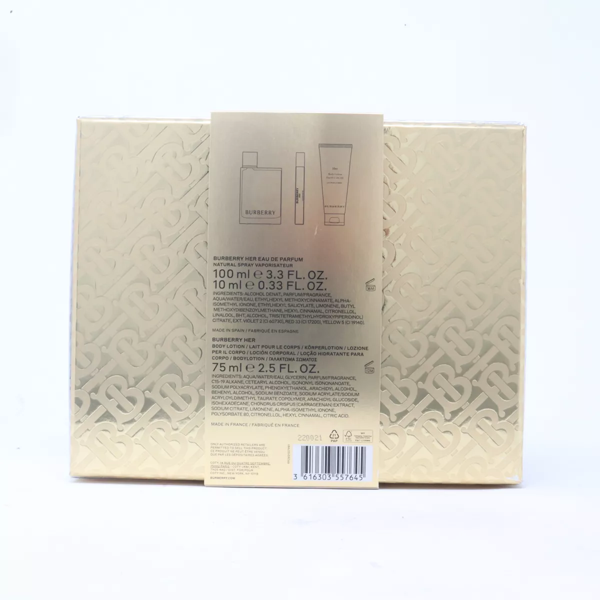 Burberry her online 100ml gift set