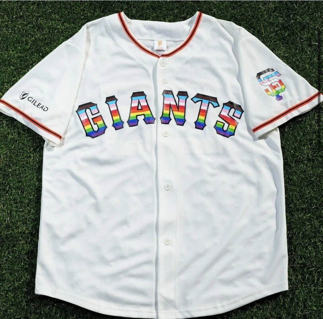 San Francisco Giants 2023 LGBTQ Pride Jersey sz X-Large 6/10 SGA Extra  Large NEW