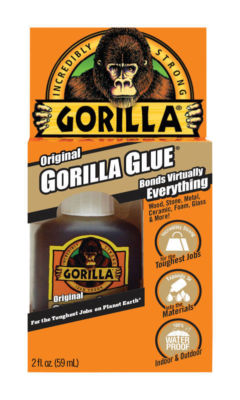 Gorilla Glue - 59ml Alleskleber für Holz, Stein, Metall, Keramik, Glas, Modell..