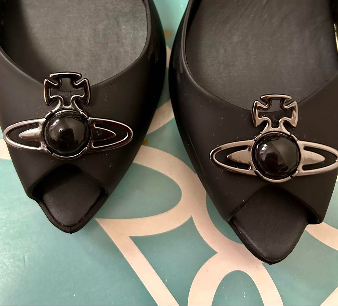 Vivienne Westwood Anglomania x Melissa Peep Toe Slingback Orb