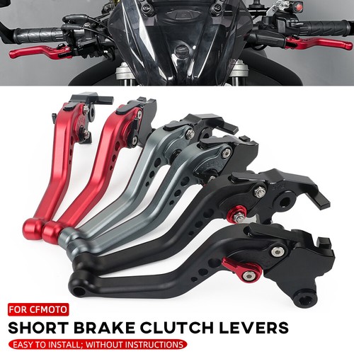 CNC Short Brake Clutch Levers Control Lever For CFMOTO 450 SR/RS/SS/NK/CLC 2023 - Picture 1 of 30