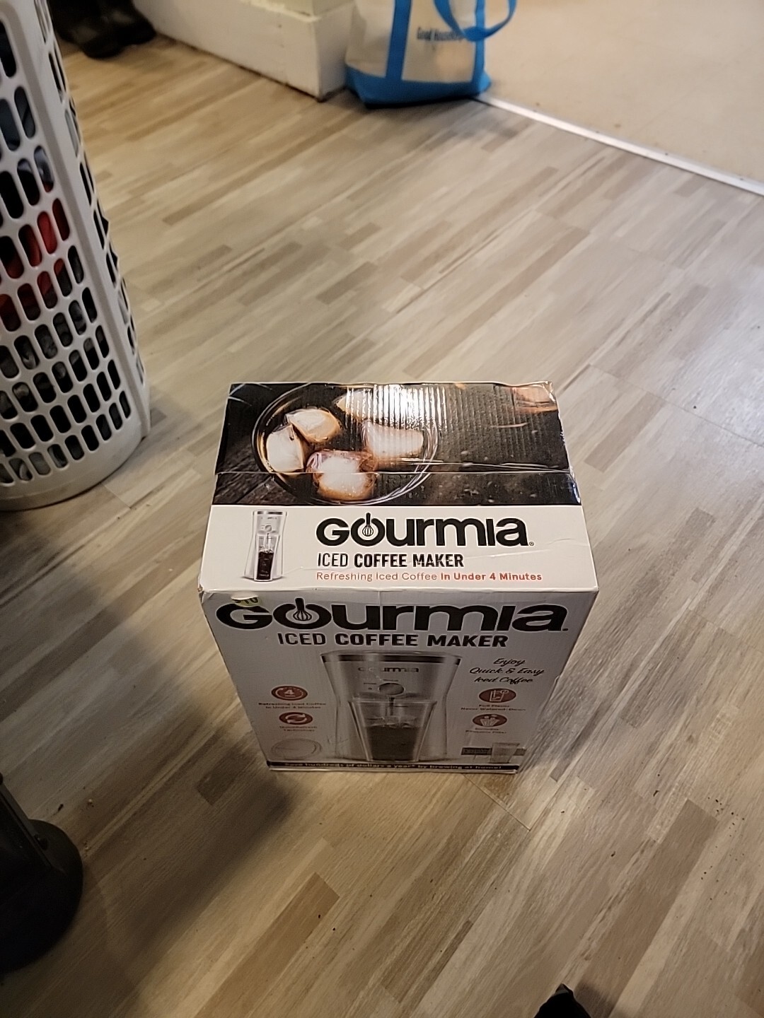 Gourmia Iced Coffee Maker with 25 fl oz. Reusable Tumbler, White NIB eBay
