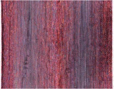 Hand-Knotted Wool & Silk Savannah Grass Rug 8' 1" X 10' 1" - Q20360