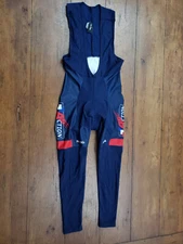 Rosti Mens Medium Cycling Bibtights Vintage Italy 21" (8.5/10) Thermal Fleece