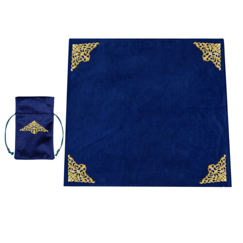 25.59" Square Altar Tarot Table Cloth with Bag Wicca Tablecloth Triangle Alloy - Picture 12 of 16