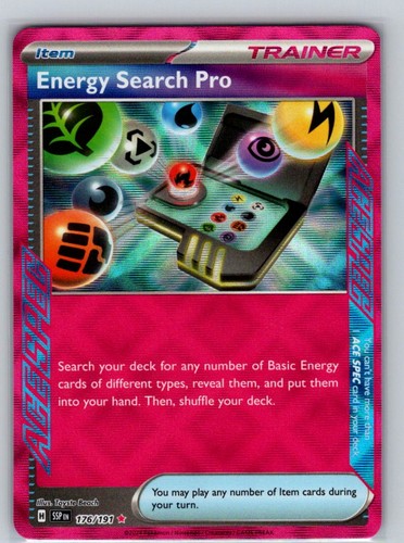 Energy Search Pro 176/191 Holo ACE SPEC Rare SV08: Surging Sparks NM - Picture 1 of 2