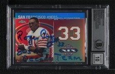 BAS 2008 Topps Chrome Blue Refractor 36/50 Roger Craig BGS Authentic Auto 3c7