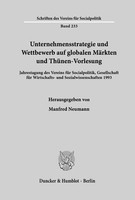 Unternehmensstrategie Und Wettbewerb Auf Globalen MäRkten Und ThüNen-Vorlesung.