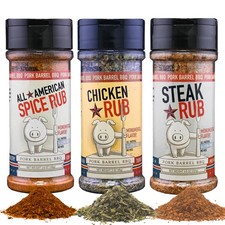 Pork Barrel BBQ Seasoning Rub Variety Pack 3 Piece Assortment