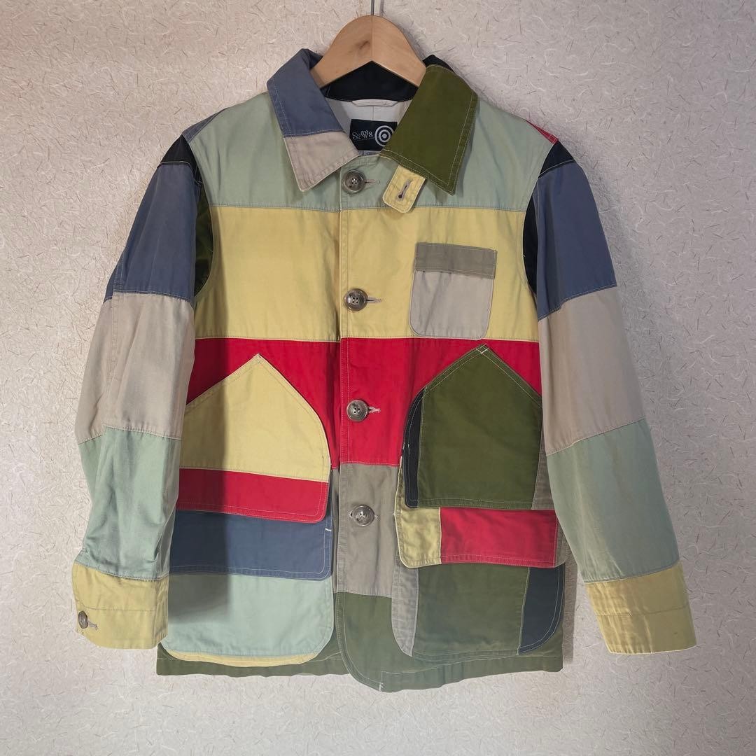 S2W8 Multi-Color Patchwork Hunting Jacket - Petit… - image 1