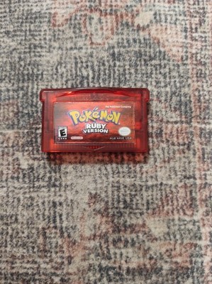 VG Pokemon Ruby Version Nintendo Game Boy Advance GBA Authentic New Battery