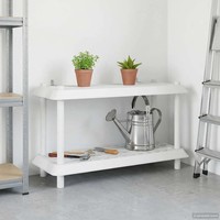 Regaleinheit 2 Ebenen PP Weiß 100 X 40 X 55,5 Cm Standregal
