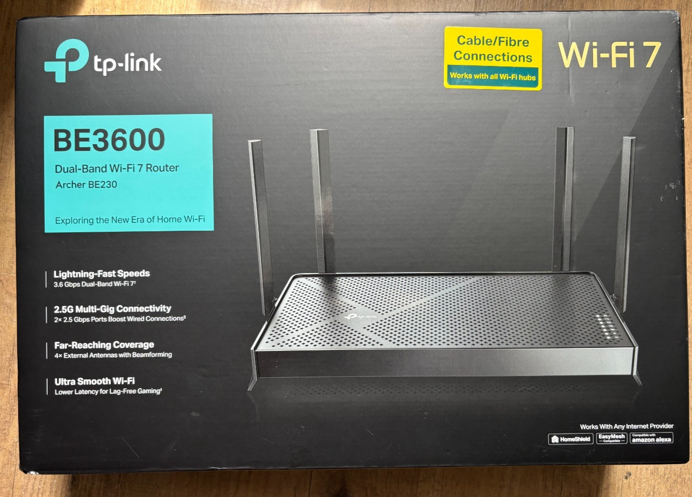 TP-Link Archer BE230 Router WiFi 7 BE3600Mbps  Router 2.5G Ports VPN  EasyMesh