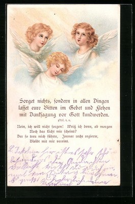 Postcard Angel in Heaven, Don't Worry... 