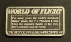 1 Oz Silver Bar .999 Fine World Of Flight Hamilton Mint 1 Troy Ounce Pure Silver