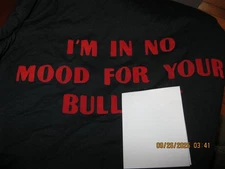 MINT IM IN NO MOOD FOR YOUR BULLSH** SZ XL Single Stitch T-Shirt SCREEN STARS US