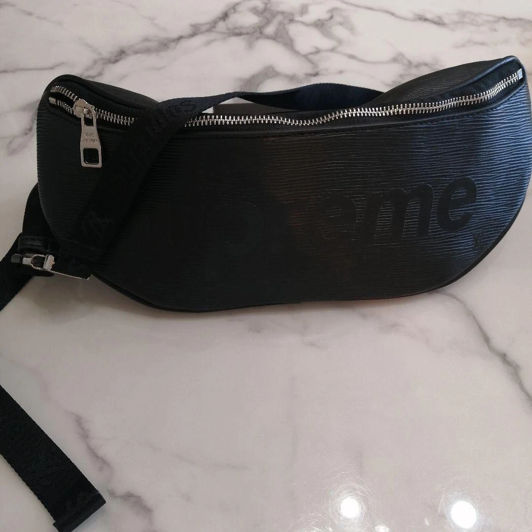 Sac bandoulière noir Supreme Lv Collaboration édition limitée homme modèle rare Collabora