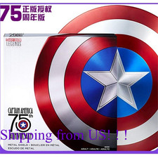 Captain America 1:1 Full Metal Shield Marvel 75th Anniversary Limited US STOCK