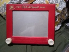 Vintage Etch A Sketch Magic Screen Ohio Art Company Red Frame