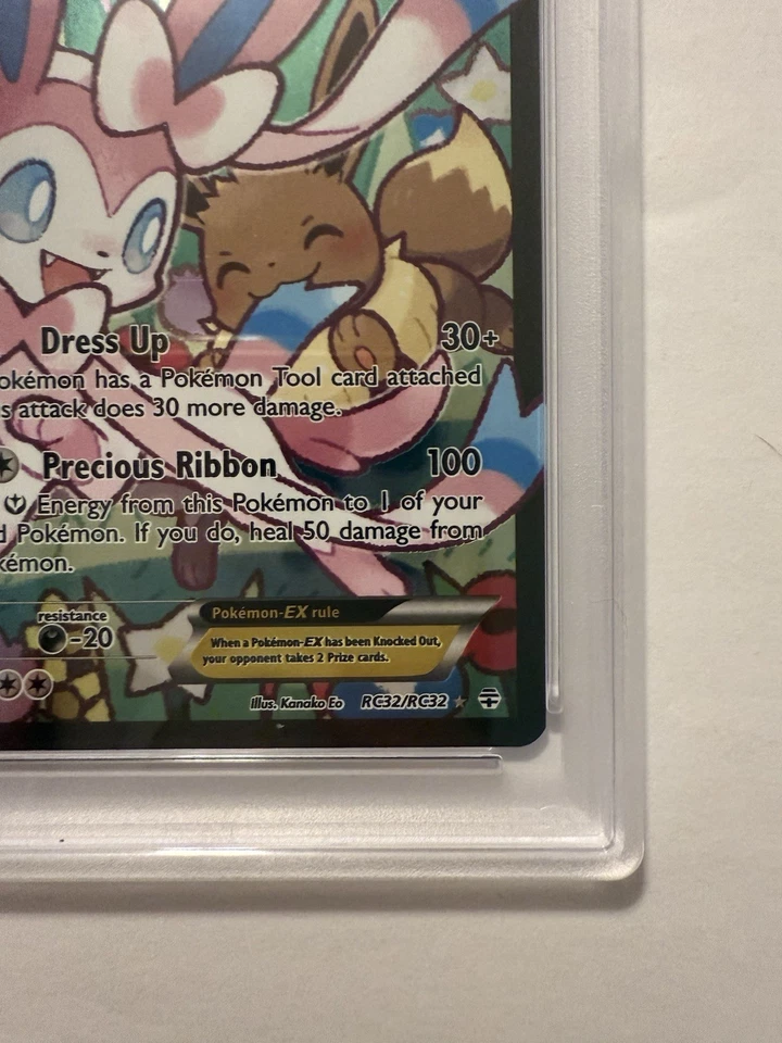 Pokemon GENERATIONS SYLVEON EX Full Art RC32 PSA 8 - Image 4 of 4