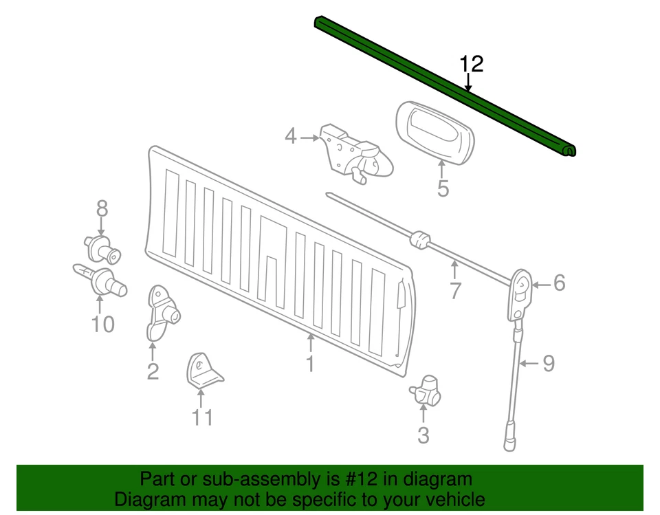 Alerón trasero genuino GM 15932248 Foto 3 de 3